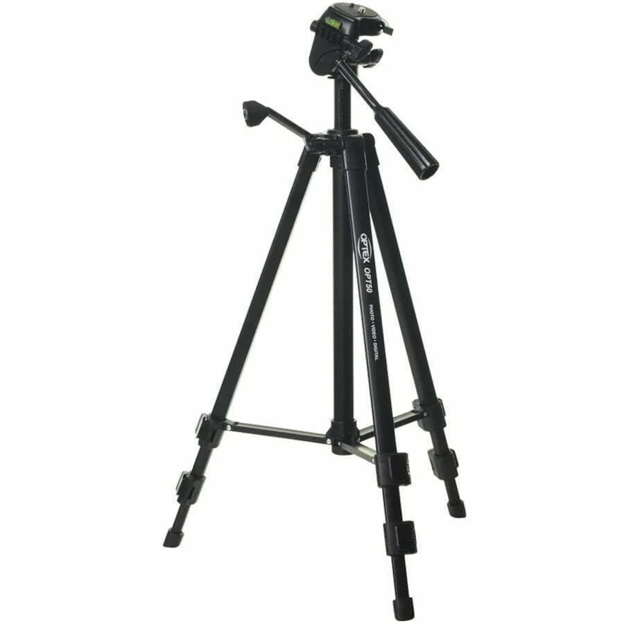 Optex Photo Video Tripod with 3 Way Panhead OPT50 w Quick Release Plate