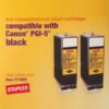 Canon PGI-5 Black 2-pack SIC-R50B2 by Staples - 771623