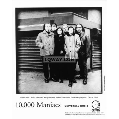 10,000 Maniacs Band 90's Black & White 8x10 Vintage Celebrity Print