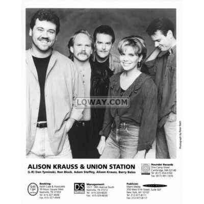 Alison Krauss & Union Station Band 90's Black & White 8x10 Vintage Celebrity Print