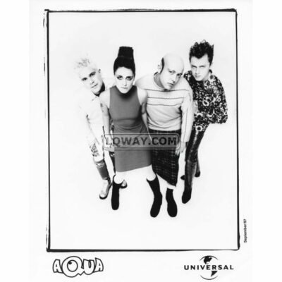 Aqua Band 90's Black & White 8x10 Vintage Celebrity Print
