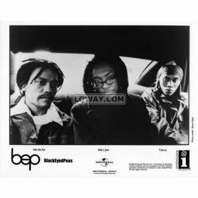Black Eyed Peas Band 90's Black & White 8x10 Vintage Celebrity Print