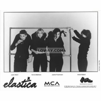 Elastica Band 90's Black & White 8x10 Vintage Celebrity Print