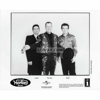 Reverend Horton Heat Band 90's Black & White 8x10 Vintage Celebrity Print