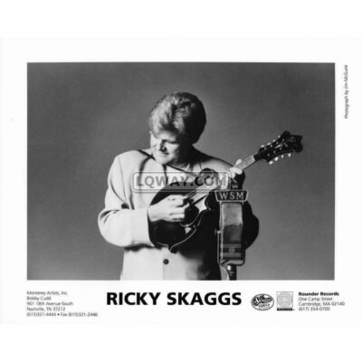Ricky Skaggs 90's Black & White 8x10 Vintage Celebrity Print