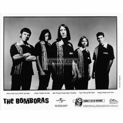 The Bomboras Band 90's Black & White 8x10 Vintage Celebrity Print